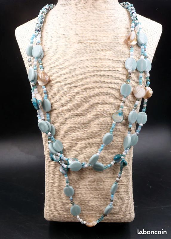 Collier Constance Artisanal Perles De Rocaille, Verre Et Nacre - Multicolore Femme - Neuf Avec étiquettes