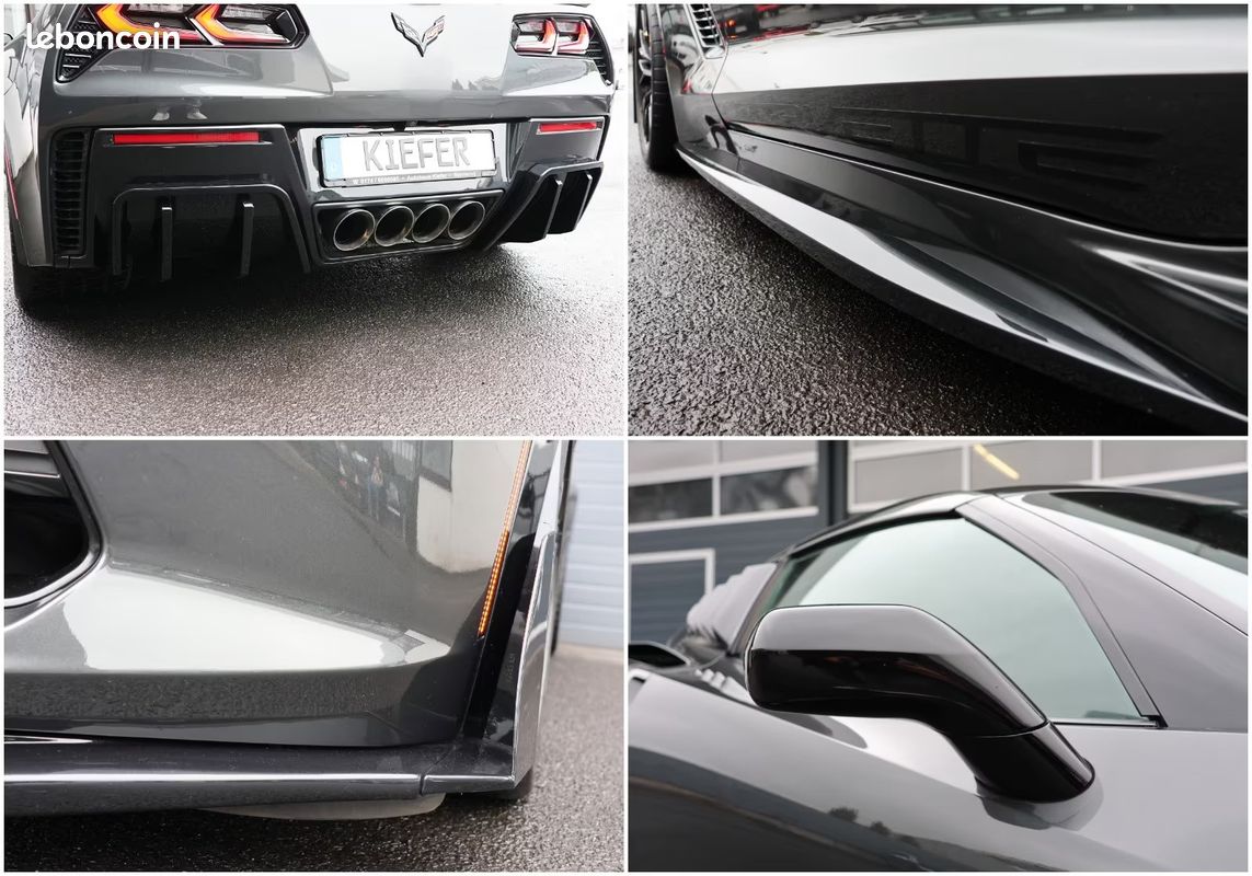 CORVETTE C7 Z06 6.2 V8 659 ch – HUD – Bose – Caméra 360° – Targa Carbone (image 9)