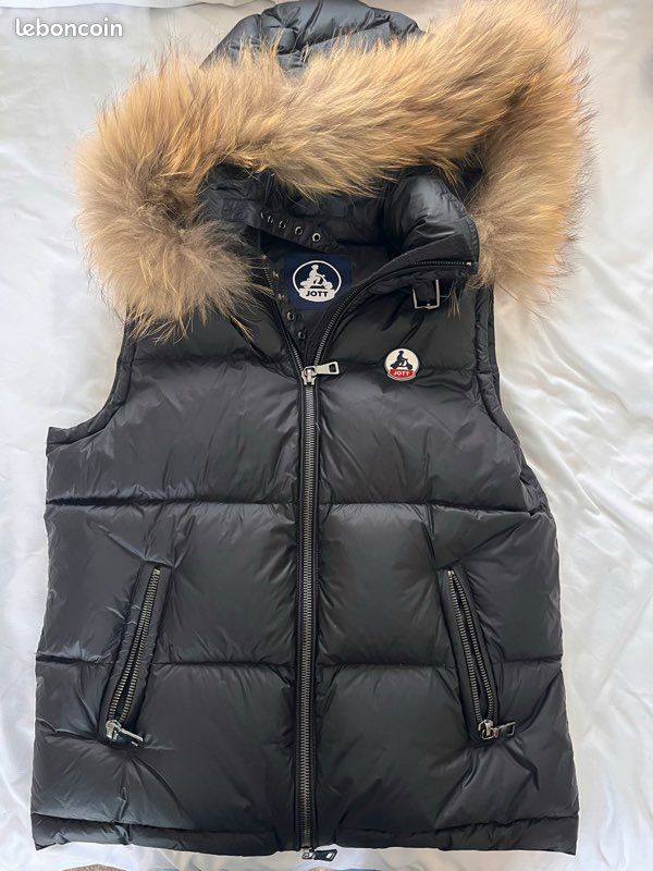 Jott Doudoune Sans Manche Noir Avec Capuche Doudoune Sans Manche