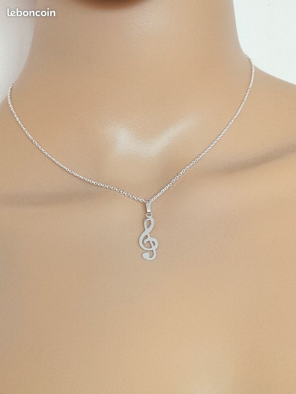 Collier pendentif clé de sol thanina bijoux (image 4)
