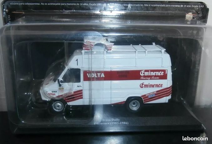 MINIATURE CAMION ASSISTANCE Rallye Renault Master B120 Team Diac Altaya