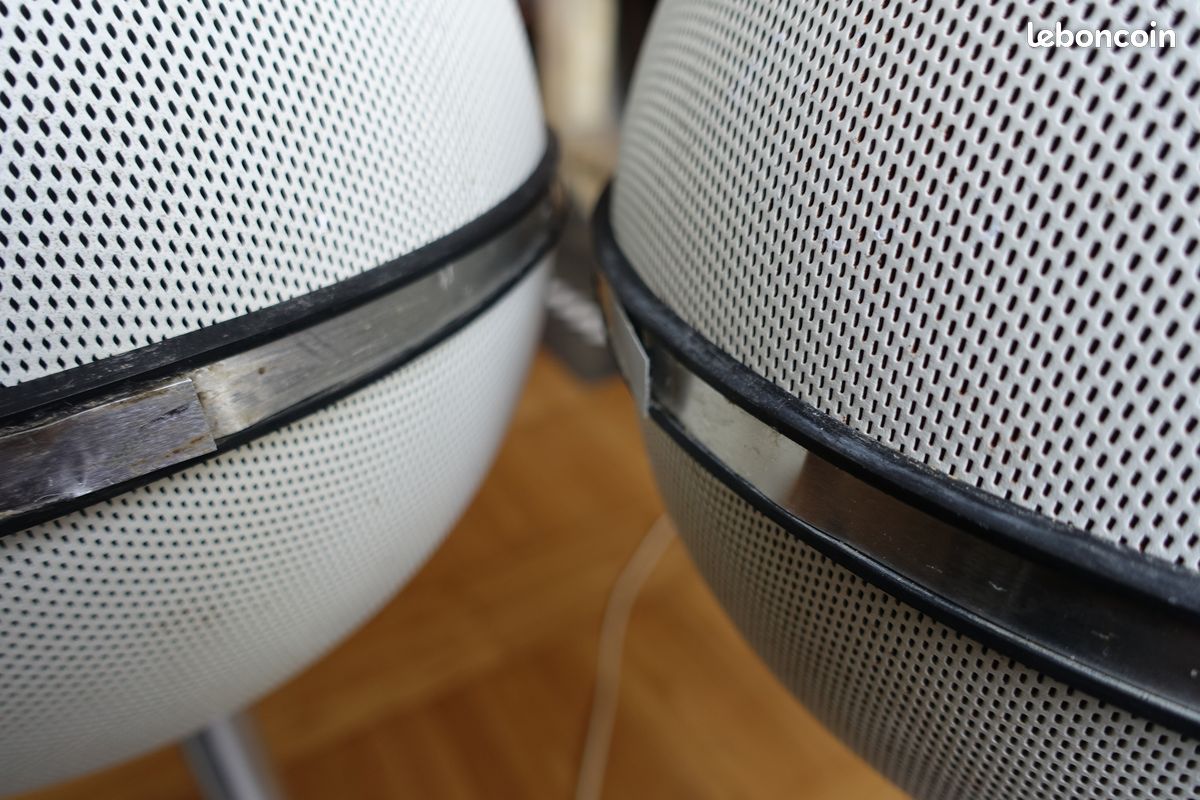 2 Enceintes boules AUDIORAMA 4000 GRUNDIG 1970's BLANCHES (image 8)