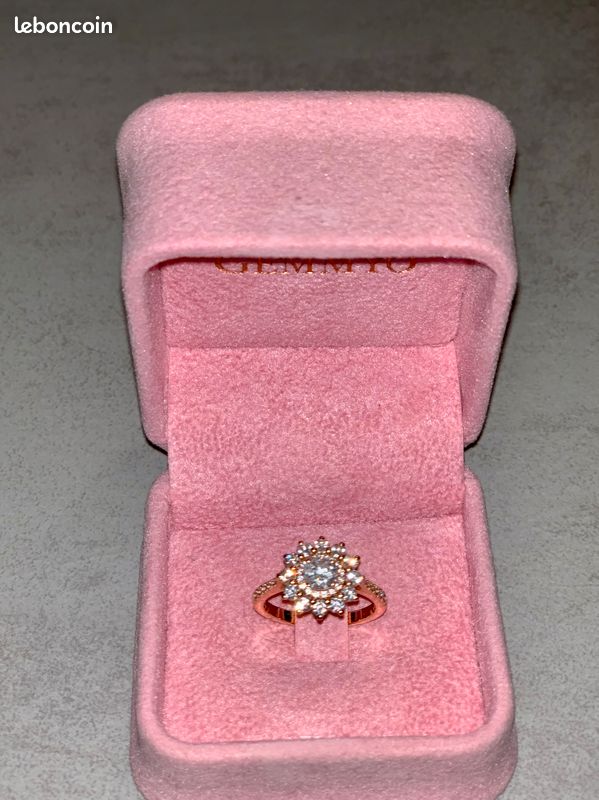 LEFKOS MM PAVÉE TAILLE 53 (17mm) GEMMYO FIANÇAILLES ALLIANCE