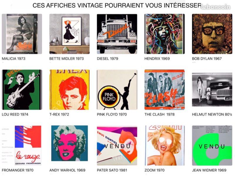 Affiche Pin-Up Vintage Années 50 - Impression Qualité Format A4/A3/A2/A1