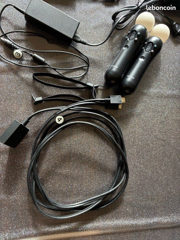 Casque PS VR + 2 PS Move + caméra + adaptateur PS5 + 1 jeu (image 3)