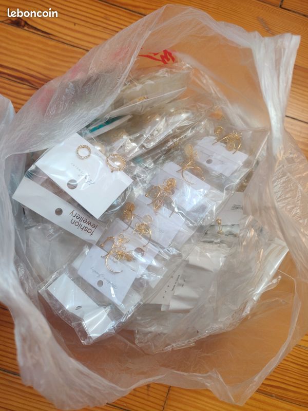 Gros lot bijoux fantaisie + onglerie neufs – Déstockage revendeur (image 1)