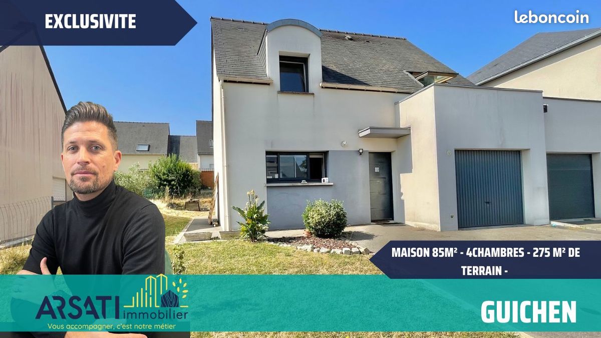 Maison 6 pièces 82 m² · à Guichen · 82 m² · 275 000 €