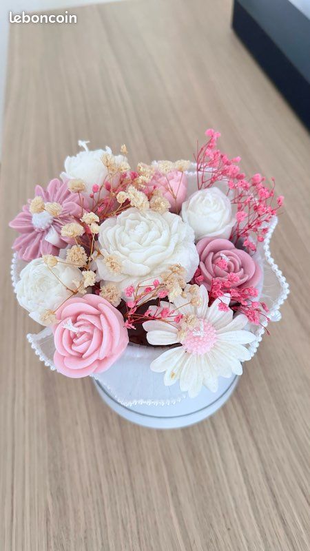 Bouquet de fleurs bougies (image 2)