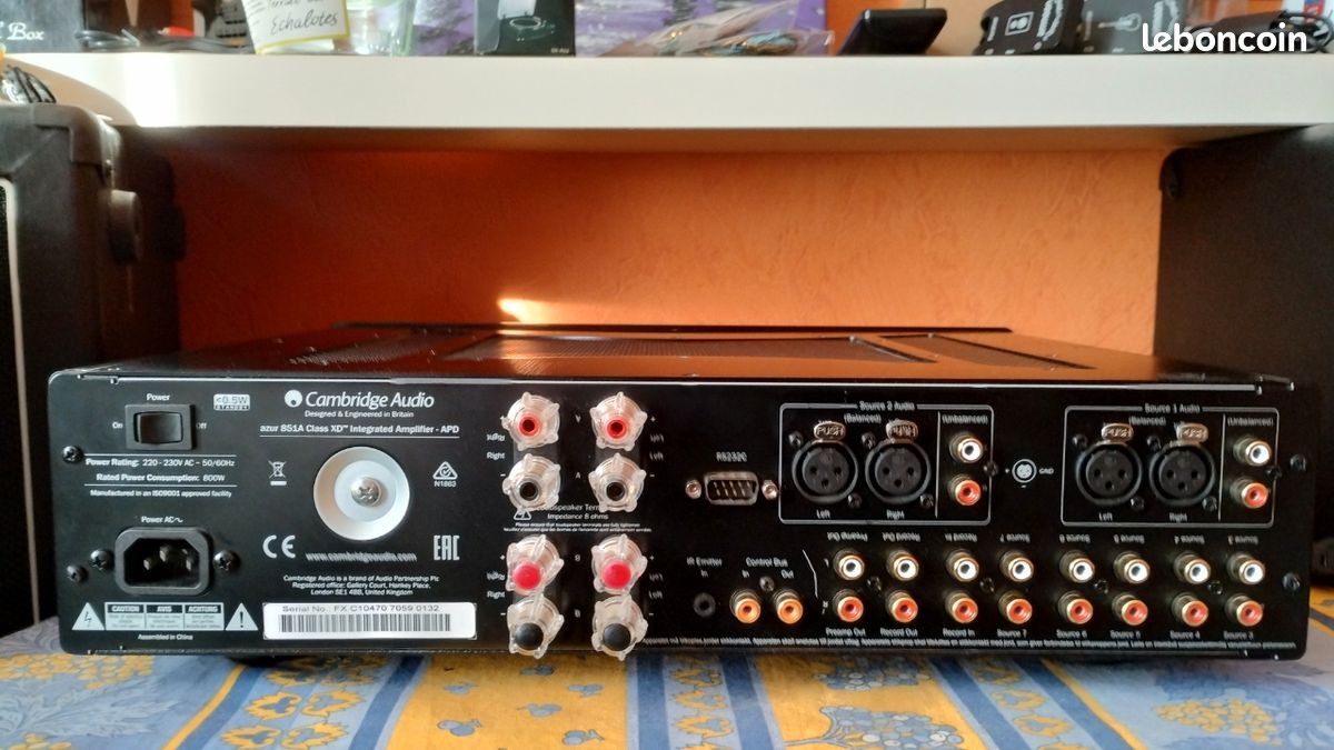 Cambridge Audio Azur 851A Argent | Amplis Hi-Fi stéréo sur