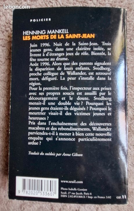 Henning MANKELL – Plusieurs titres, tarif dégressif – LH94 (image 10)