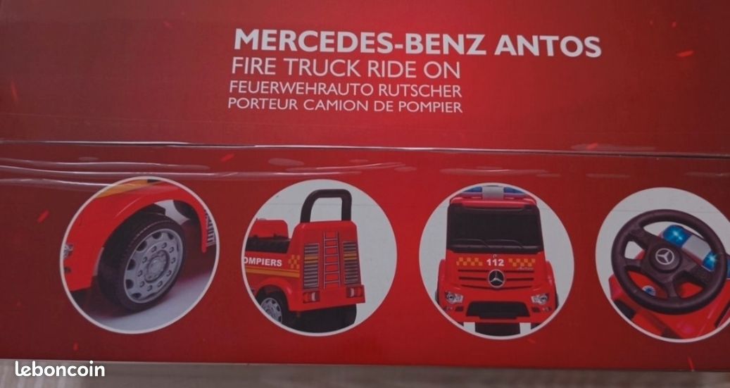 Porteur camion de pompier Mercedes neuf (image 3)
