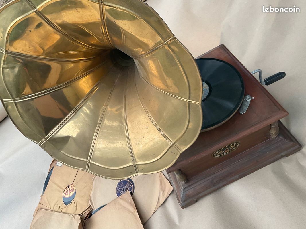 Gramophone Sound Master avec 6 vinyles (image 3)