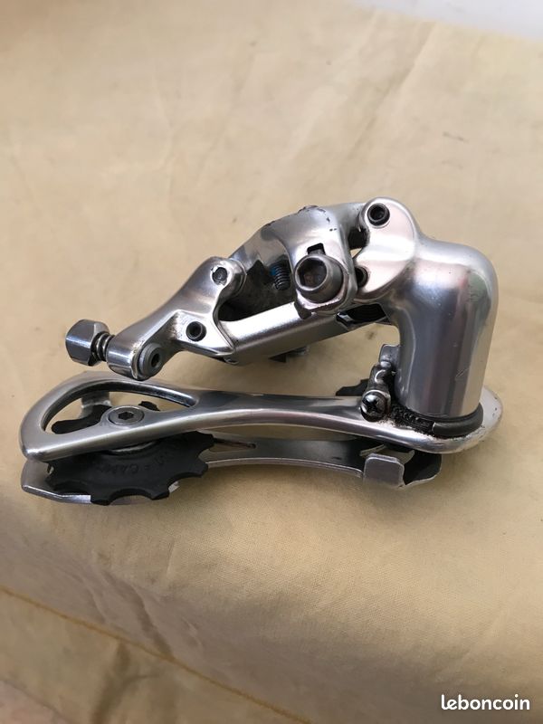 Dérailleur Arrière Campagnolo Daytona 9 Vitesses – Vintage Italien, Cage Moyenne, Look Argenté