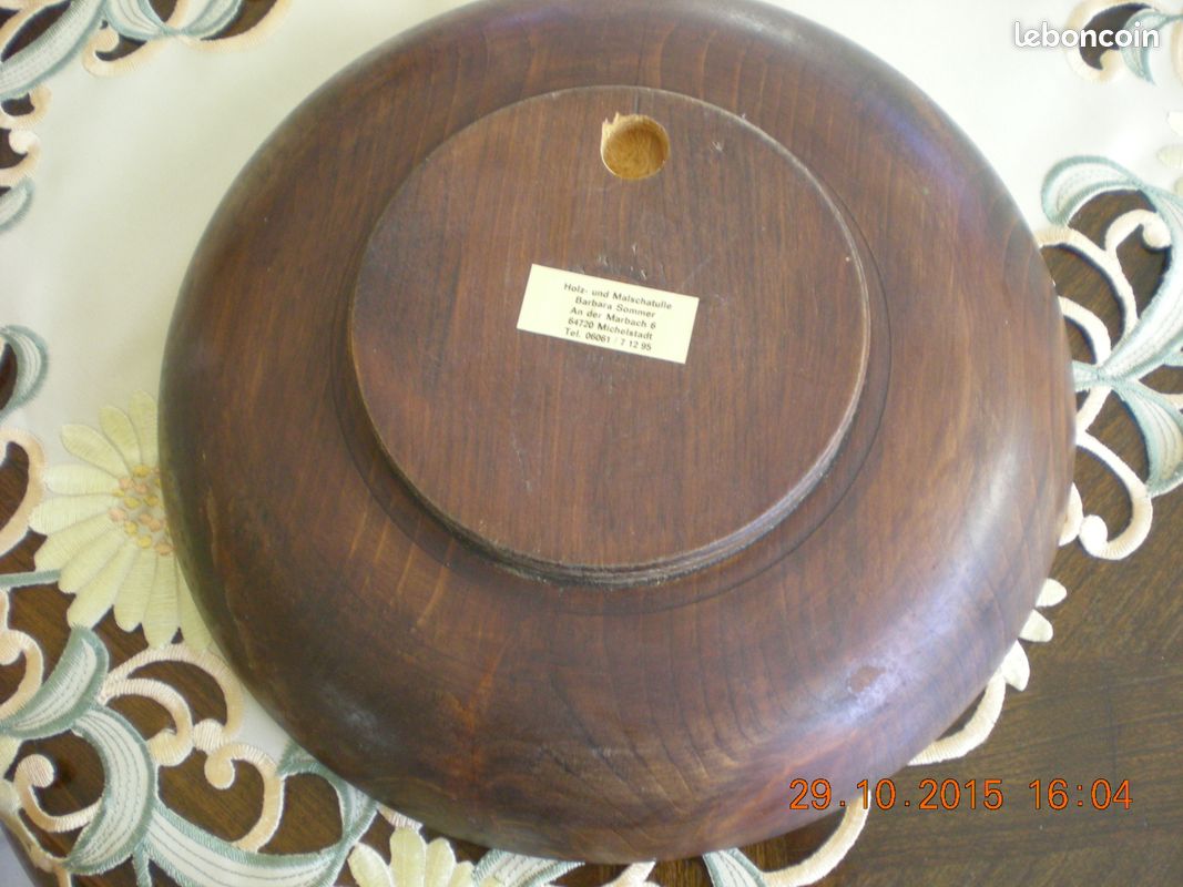 Peinture ronde sur bois (image 2)