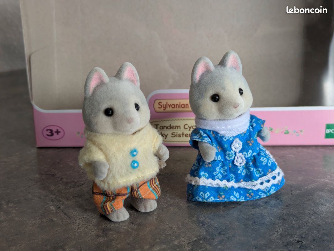 Sylvanian families - 5637 - Les frères et soeurs husky et leur tandem (image 5)