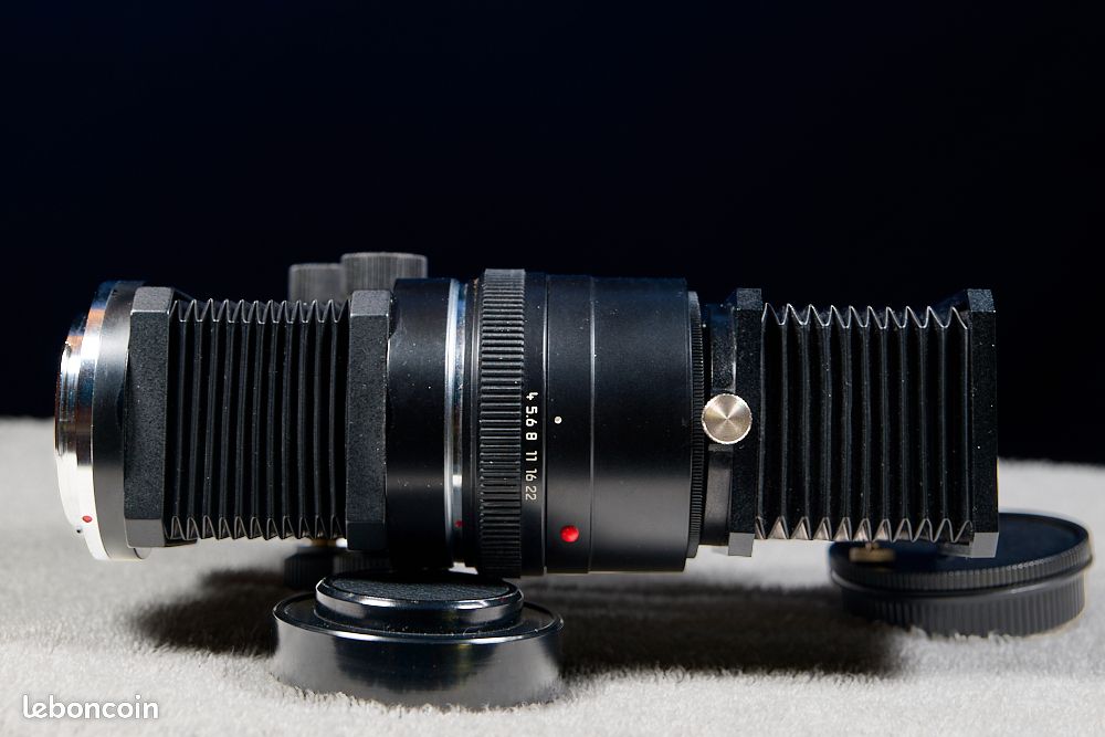 RARE LEICA R soufflet BR2 Ref 16880 + 100mm f/4 Macro-Elmar-R Ref 11270 (avec protection panne 3 mois) (image 4)
