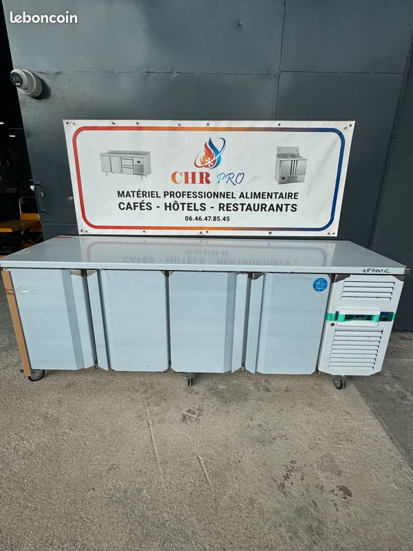 TOUR REFRIGEREE NEGATIF 4 portes central en 2230mm/700mm Gn1/1 tropicalisé MAXI PROMO (image 1)