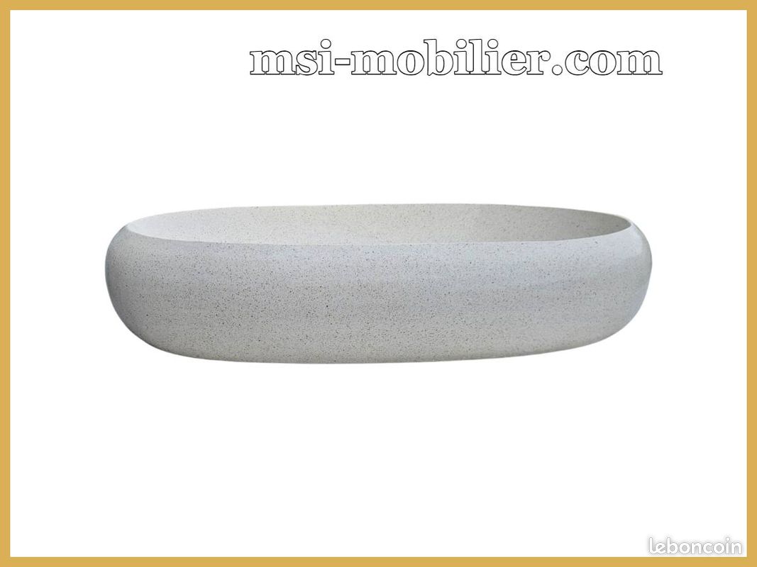 ❤️ Vasque à poser en pierre Terrazzo - style contemporain pour une salle de bain chic et raffinée (image 5)