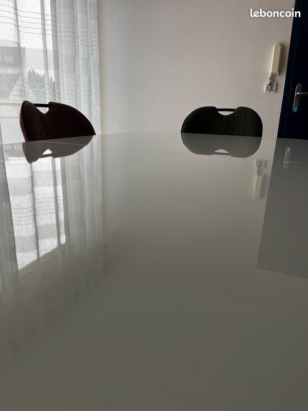 Table de repas extensible Bellini laqué blanc/chêne (image 3)