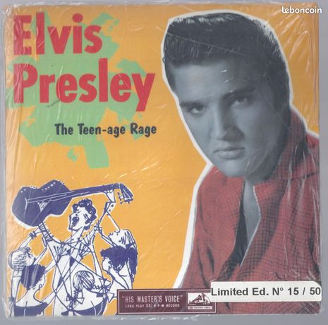 Elvis presley The Teen-age Rage pochette format 45 tours avec cd 