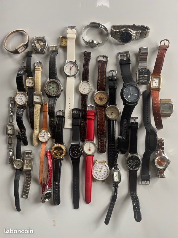 Lot De Pièces Détachées Pour Montres Anciennes - Mouvements Quartz, Diverses Marques Dont Miyota