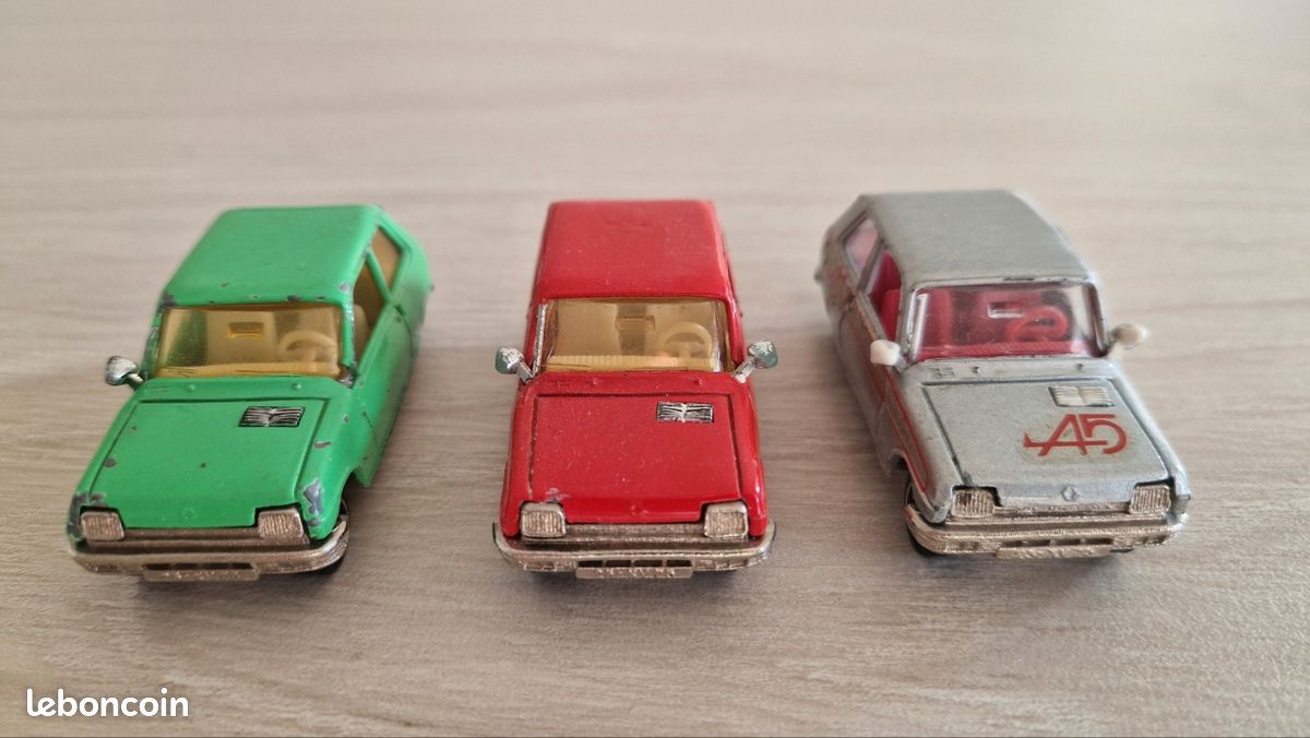 Ancien Lot Majorette Avec Remorques Et Alpine F3 - Collection Voitures Miniatures Moulées Sous Pression