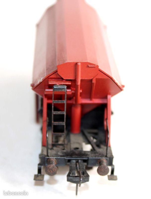Fleischmann 1/87 ho 5510 wagon tremie, mineralier, houiller a toit basculant, db, dechargement manuel (image 3)