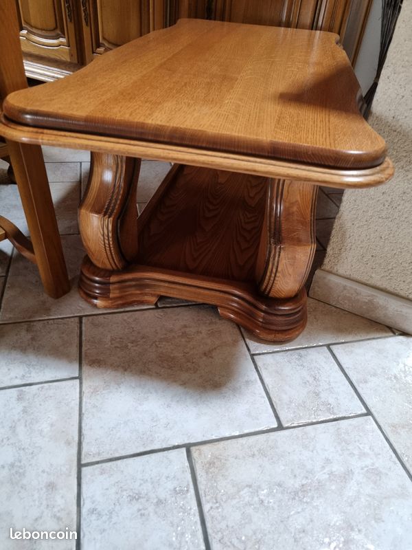 Vend table basse de salon en chêne massif (image 2)