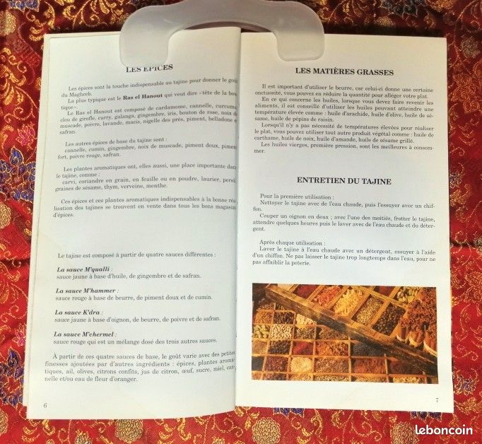 Lot 4 livres de cuisine: Cuisine et douceurs marocaines, Cuisine du Maghreb et Tajines (image 5)