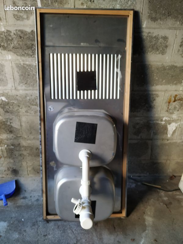 Evier inox double vasque (image 2)
