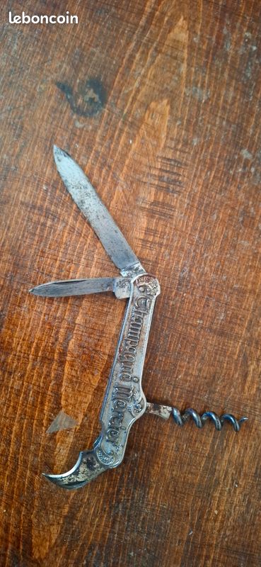 Couteau canif ancien Champagne Mercier (image 1)