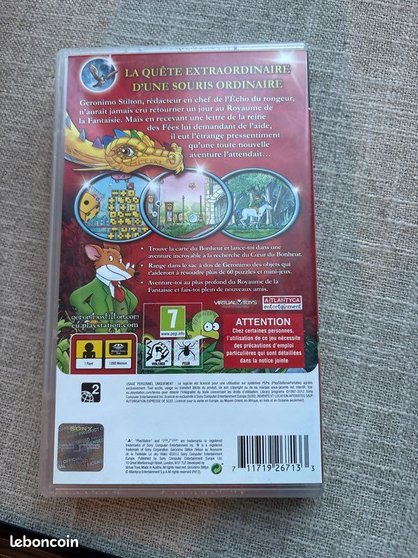 Jeu PSP Geronimo Stilton (image 2)