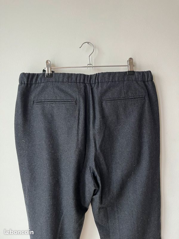 Joli pantalon pour homme H&M noir feutré (image 4)