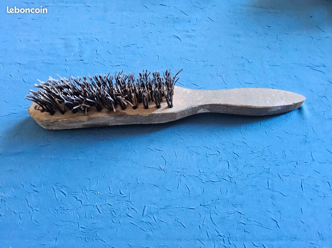 Generic Lot De 3 Brosses Métalliques à Main - Manche En Bois - Beige - Prix pas cher | CI
