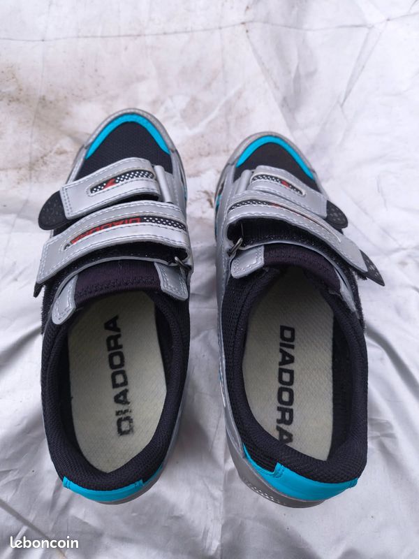 Chaussures VTT Vintage Diadora - EU44/US10 - Noir - Occasion - Look Rétro