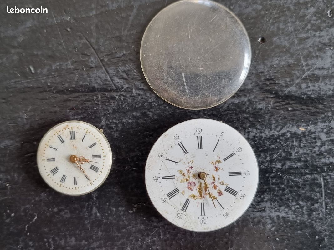 Cadran De Montre Plat - Calibre HS.P.62 - Diamètre 23.75 Mm - Pièce Horlogerie METALDECOR