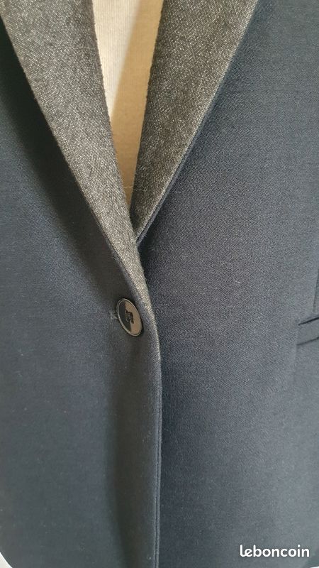 Ensemble Veste Et Robe Pablo - Taille 36 Bleu Foncé - Coton - Occasion Très Bon état