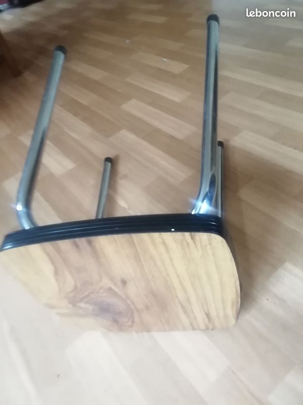 Tabouret formica marron (image 1)