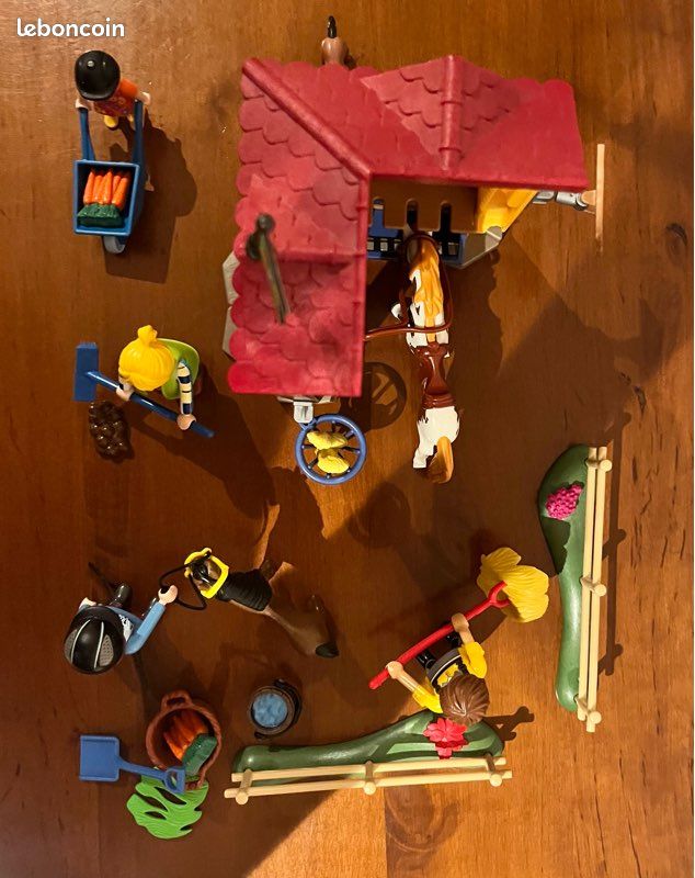 Playmobil country 70501 + 70505 box et poneys (image 2)