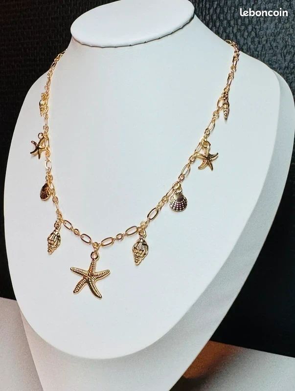 Collier Coréen Avec Pendentif Queue De Poisson En Coquillage Doux Pour Femmes, Chaîne De