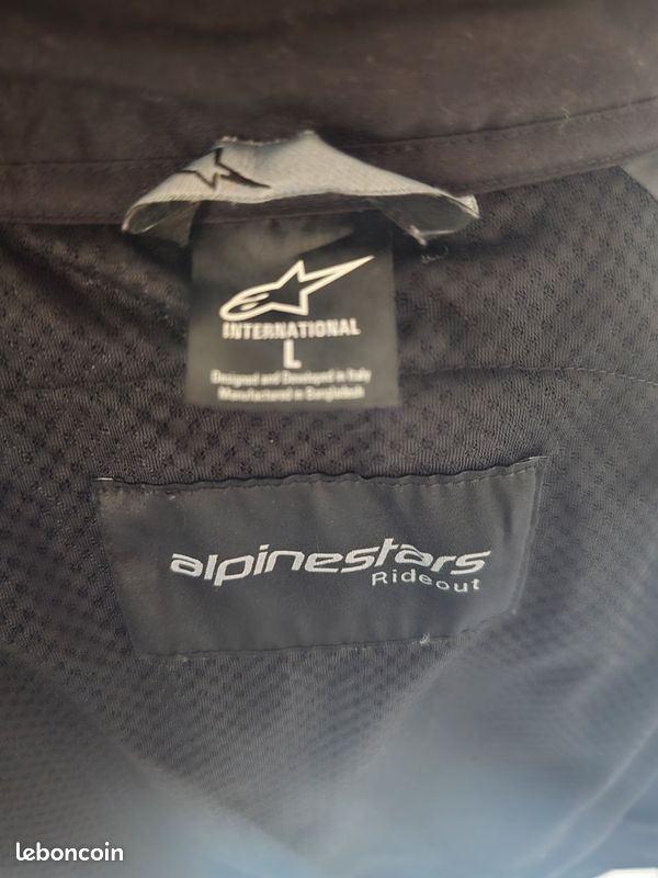 Sweat zippé alpinestars chrome ignition taille l avec protection (image 3)