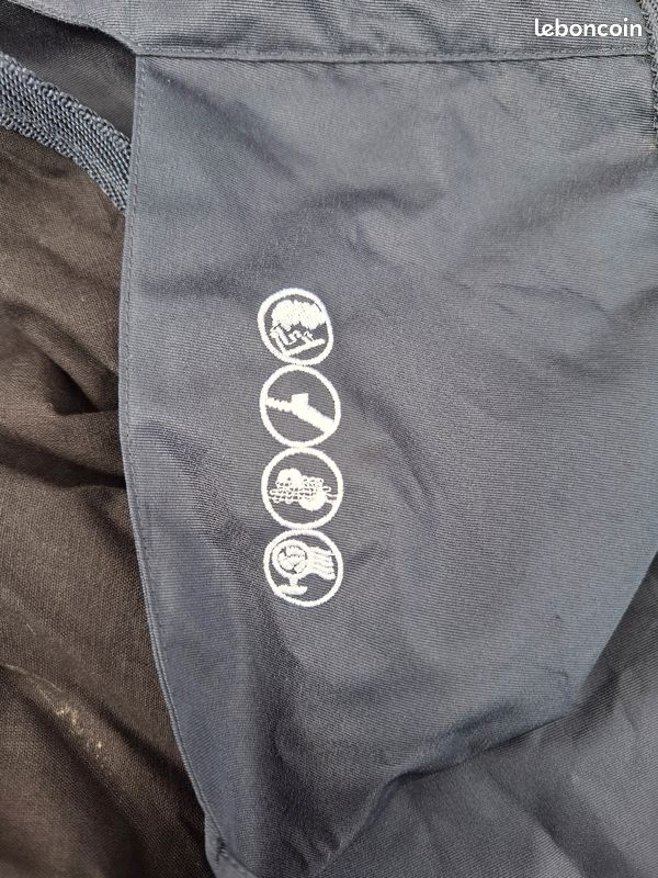 Surpantalon imperméable a accrocher à la taille avec fermetures et scratchs (image 4)