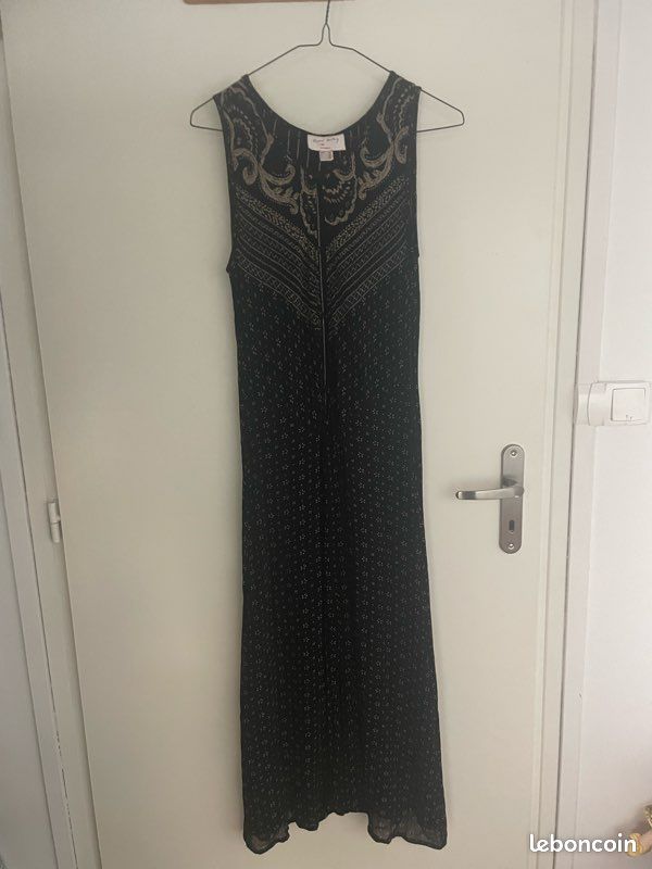 Robe Derhy Taille S - Composition 55% Lin, 45% Ramie - Couleur Beige - Occasion Très Bon État