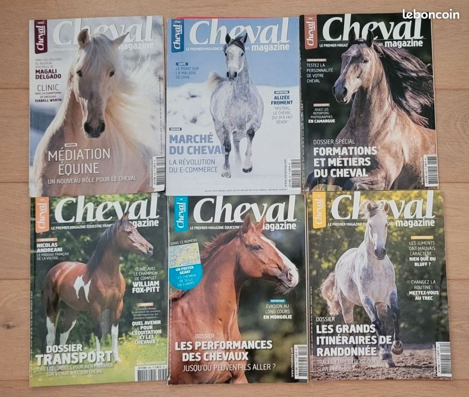 Cheval Magazine janvier 2019 - janvier 2020 + 2 hors-séries (image 1)