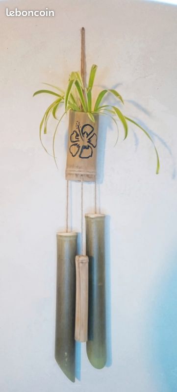 Cache pot plante fleur suspendu suspension vase naturel naturelle (image 2)