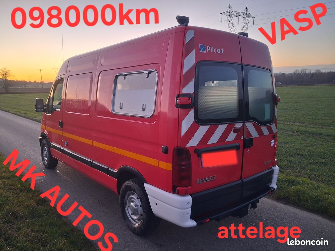 MASTER 2.5 DIESEL SOFIM 1ER MAIN 🚒 098000km ISOLATION MK AUTOS (image 1)