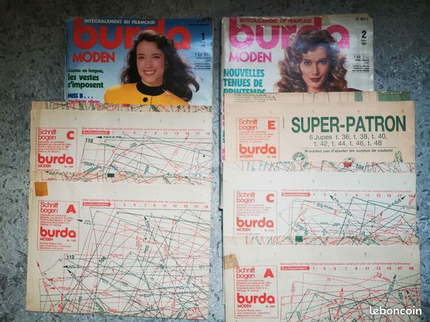 Magazine Burda Vintage 1989 - Les Vestes S'imposent, Miss B, Couleurs Vives - Occasion