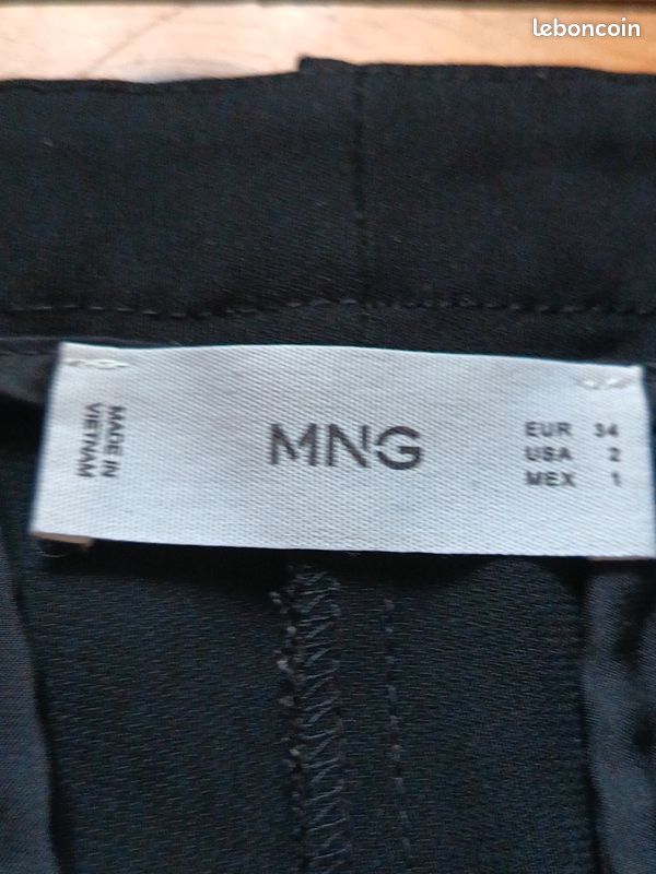 Pantalon noir MNG Mango taille 34 / XS – Très bon état, (image 15)