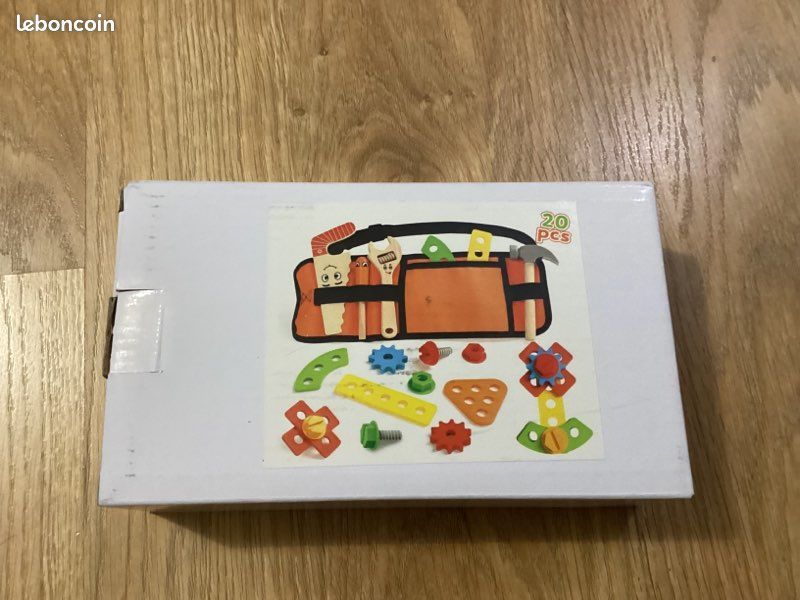 Jouet Montessori Enfant 2-3 Ans : Ceinture Porte-Outils Bois Bricolage Éducatif Avec Puzzle - Cadeau Garçon Fille 2 Ans