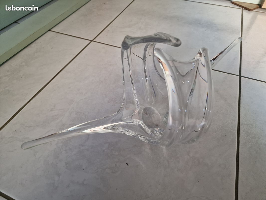 Sculpture en verre soufflé – Style Murano – Élégance Vintage (image 1)